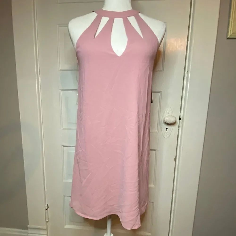Romeo + Juliet Couture blush, slinky dress